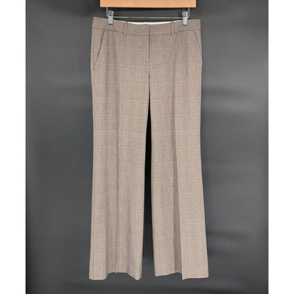 The Limited Pants - The Limited Women's Cassidy Fit Plaid Wide Leg Dress Pants 6 Office Siren Career
